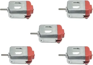 caihv-Dc Motor Durable, 5PCS 130 DC Miniature Micro Motor, DIY Toys Hobbies Smart Car, 3-12V 12000Rpm High Speed 0.35A 2.2W Mini Micro DC Motor, Accessories