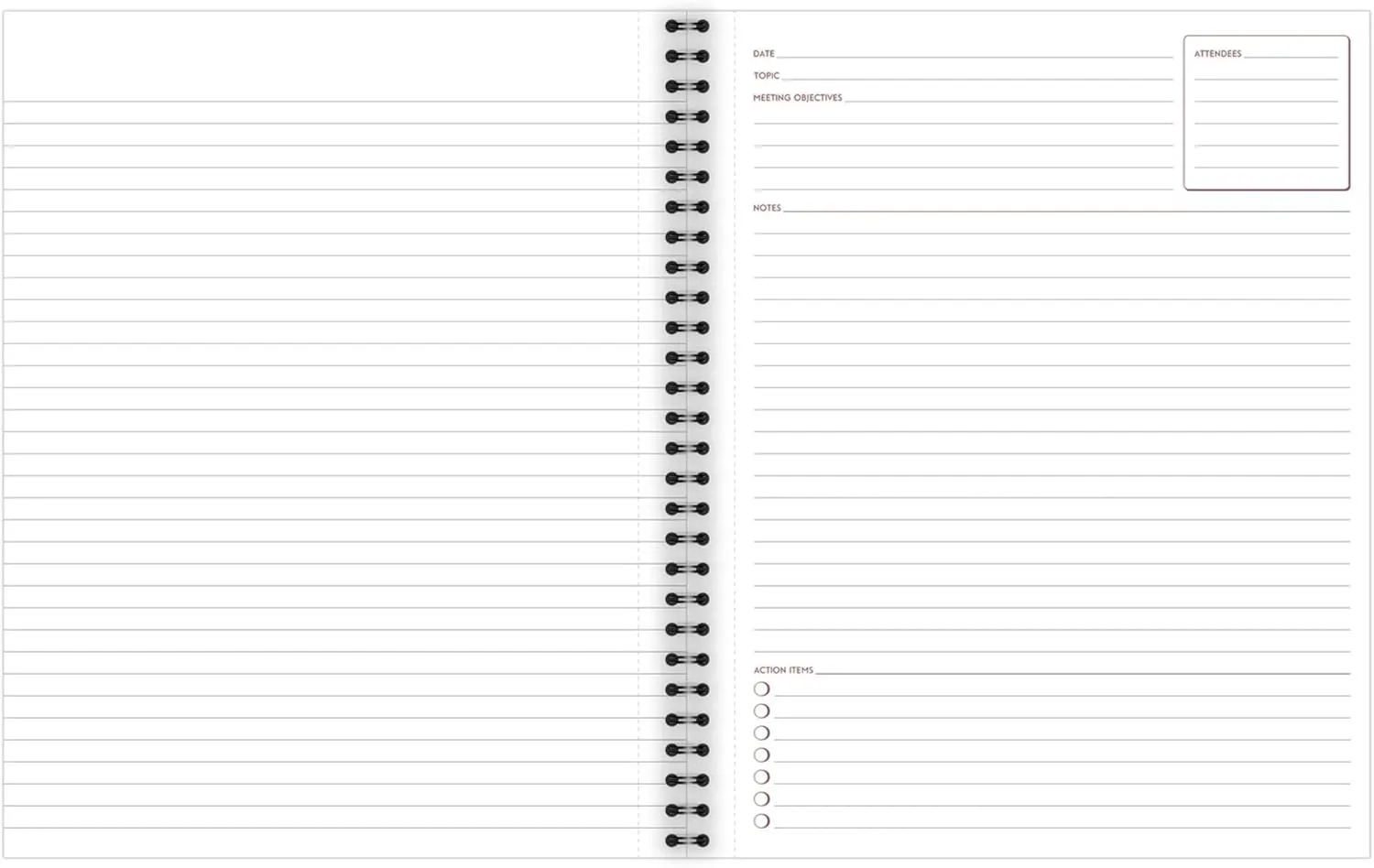 Cambridge Notebook, Business Notebook, 8-1/4" x 11", 80 Sheets, Ruled, Meeting Notes, Flexible Cover, Wirebound, Gray (06132)