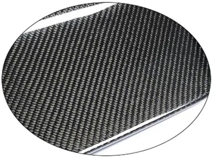 Car Bumper Front Carbon Fiber Lip Spoiler Compatible for Tesla Model S Plaid Sedan 2021-2023 Racing Chin Apron Guard Body Kit(Gloss Carbon Fiber)