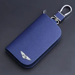 Car Key Bag for Bentley Bentayga Continental Flying Spur Mulsanne,Key Pouch Key Protection Cover Key Bag Keys Safety Protector Practical Exterior Accessories,E