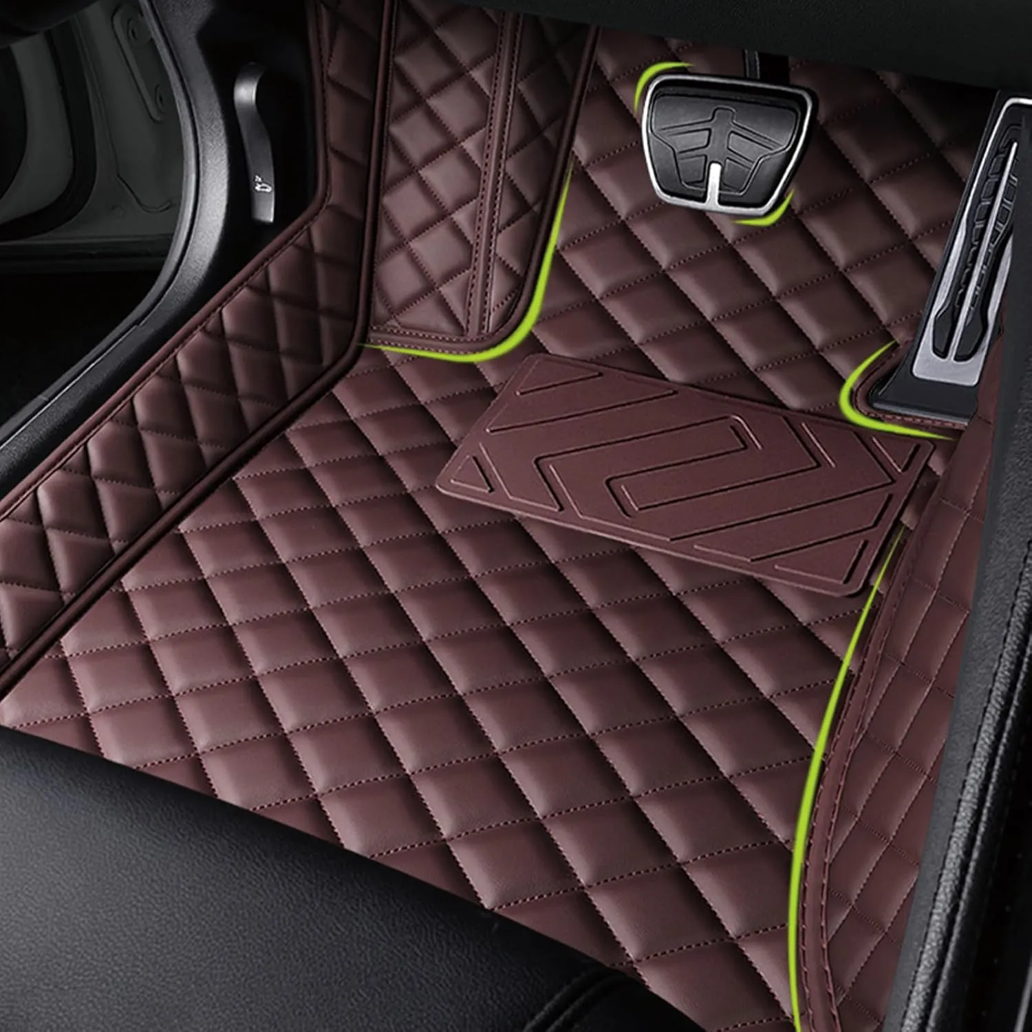 Car Mats for Audi A6 Sedan C7 5 Seats 2011 2012 2013 2014 2015 Anti-Slip Wear-Resistant Automotive Floor Mats,Environmentally Friendly Comfortable Car Mat Set,Orange