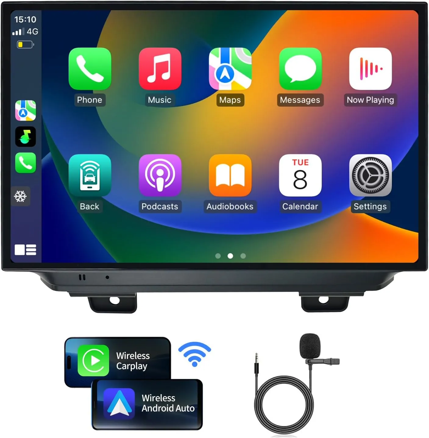 Car Radio for Jeep Wrangler JL Gladiator JT 2018-2022 Stereo Replacement with Apple Carplay Android Auto 11.5 inch Touch Screen Head Unit with Bluetooth WiFi DSP GPS Navigation SWC FM/AM/RDS 4G LTE
