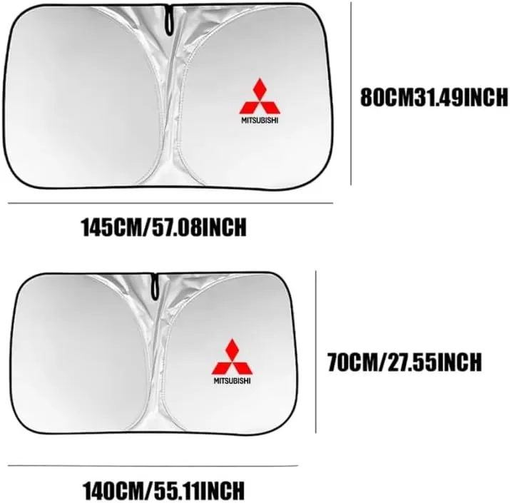 Car Windshield Sunshade for Mitsubishi ASX 2023, Block UV Rays Sun Visor Protector, Front Window Sunshades, Windscreen Sunshade,A 140CM