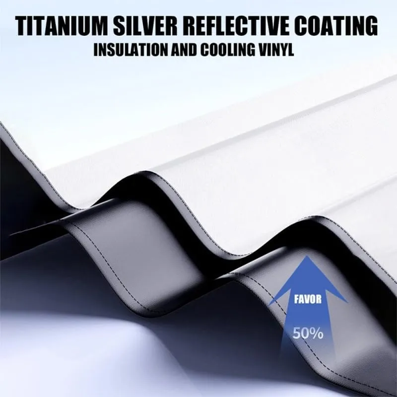 Car Windshield Sunshade for Mitsubishi Delica 2007-2018, Block UV Rays Sun Visor Protector, Front Window Sunshades, Windscreen Sunshade,B 145CM