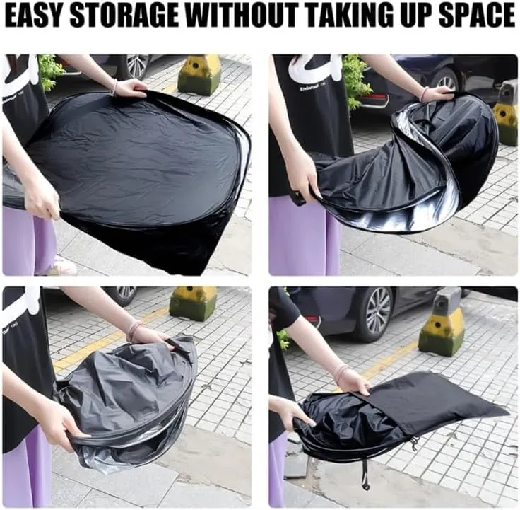 Car Windshield Sunshade for Mitsubishi Space Star 2013-2015, Block UV Rays Sun Visor Protector, Front Window Sunshades, Windscreen Sunshade,B 145CM