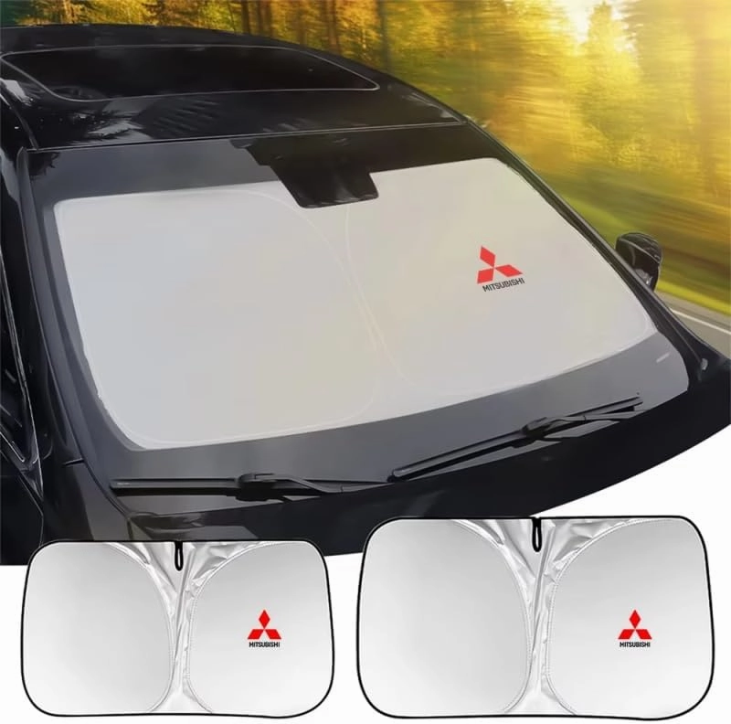 Car Windshield Sunshade for Mitsubishi Triton 2015-2018, Block UV Rays Sun Visor Protector, Front Window Sunshades, Windscreen Sunshade,B 145CM