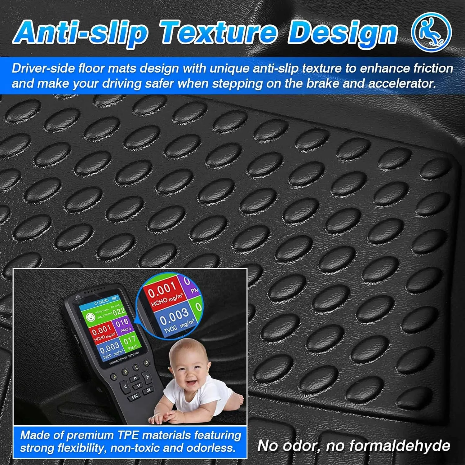 Cartist Floor Mats Compatible with Nissan Ariya 2023 2024 2025 Accessories All Weather Floor Mat Heavy Duty TPE Odorless Carpet Protection