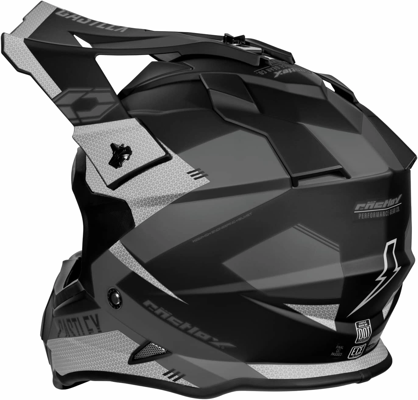 Castle X Mode MX Corsa Off-Road/MX/ATV/UTV Helmet in Matte Charcoal, Size Large