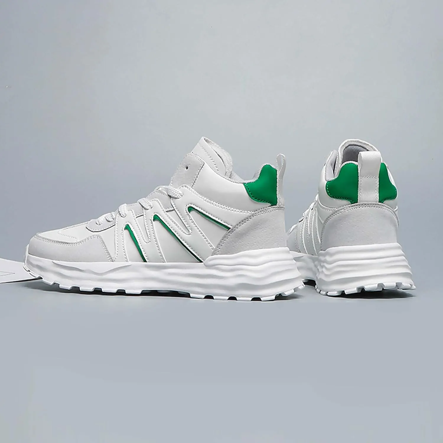 Casual Shoes, Sports Basketball Shoes Men's and Women's High Top Basketball Shoes, Streetball Master Breathable and Non Slip Outdoor Sports Shoes, Shock-Absorbing Fitness Shoes