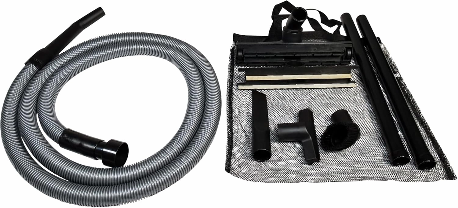 Cen-Tec Systems Wet/Dry Shop Vacuum 10 Ft. Hose Kit with Accessories and Squeegee Tool