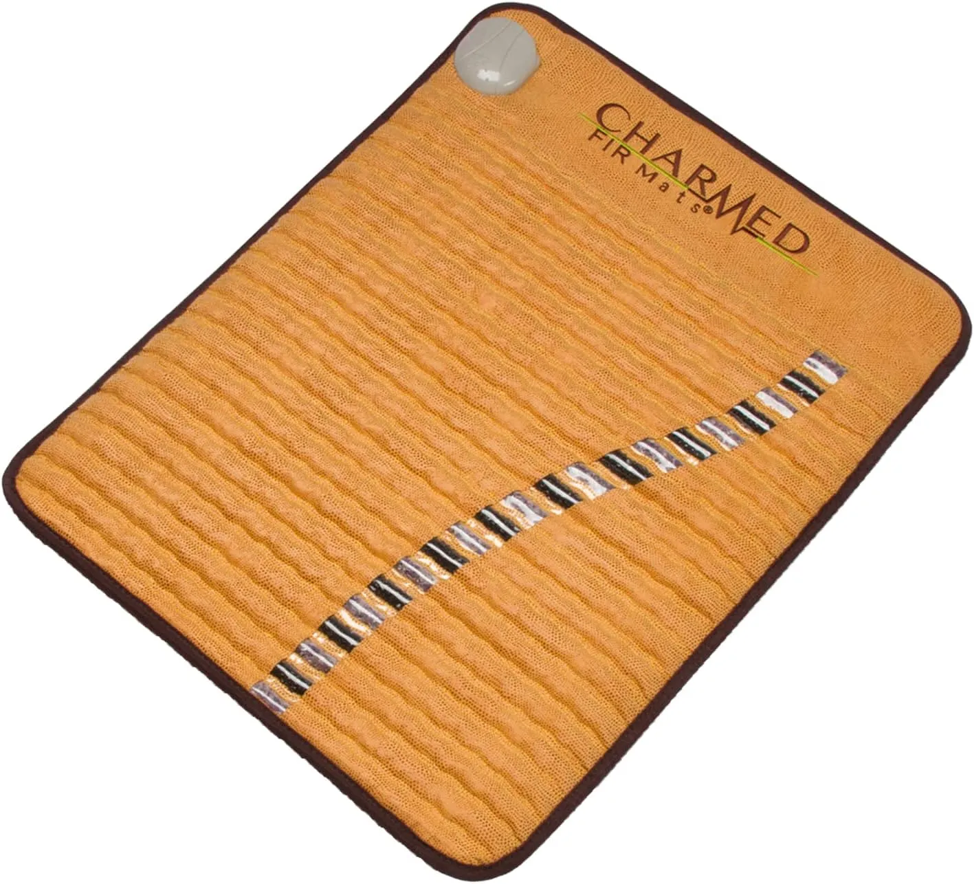 Charmed Far Infrared Electric Heating Pad: Small Mini Mat with Amethyst and Tourmaline Crystal Radiant Heat Therapy (20" X 23") Adjustable Temp Settings, 110Volt, Flexible, Order Now!