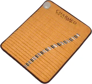 Charmed Far Infrared Electric Heating Pad: Small Mini Mat with Amethyst and Tourmaline Crystal Radiant Heat Therapy (20" X 23") Adjustable Temp Settings, 110Volt, Flexible, Order Now!