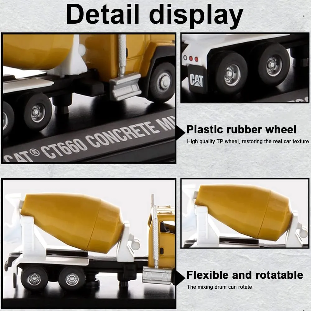 chengchuang 2 Pack 1:160 N Scale Alloy Construction Vehicles, Engineering Vehicle Model for N Scale Railroad, Train Set, Collection, Collections for Age 13 , Adults