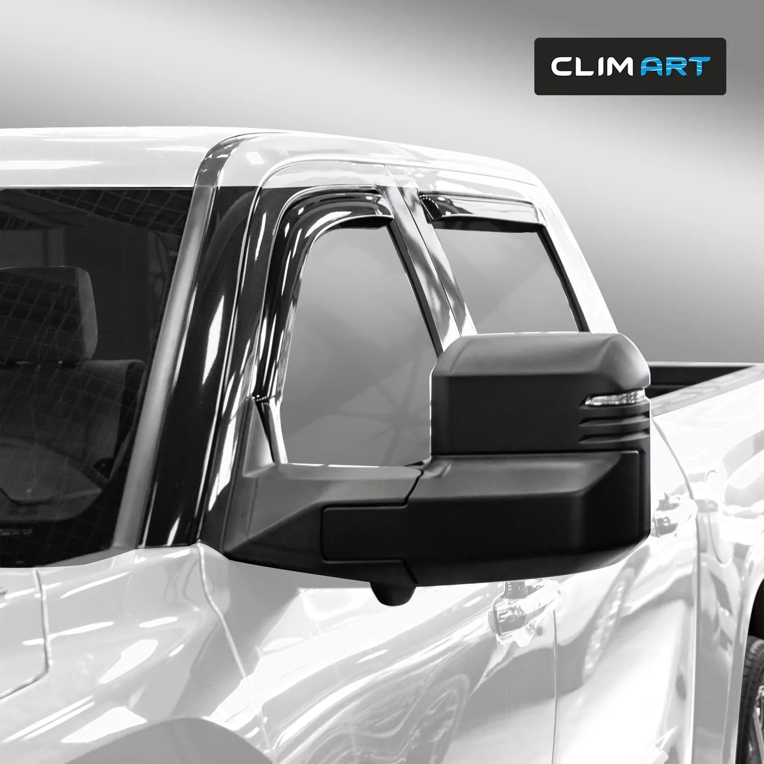 CLIM ART in-Channel Incredibly Durable Rain Guards Compatible with Toyota Tundra 2022-2025 CrewMax, Original Window Deflectors, Vent Window Visors, Vent Deflector, 4 pcs. - 619019