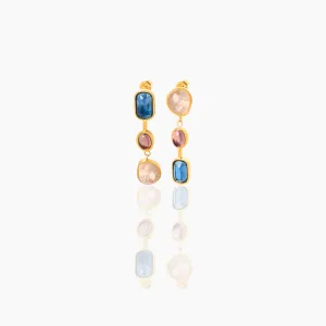 Colorful sparkling earrings