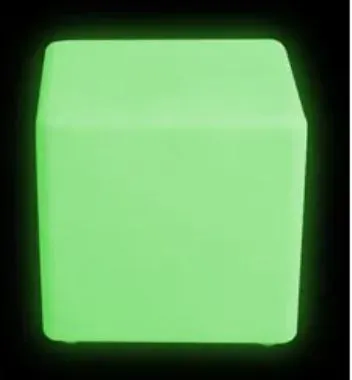Colour Changing LED Stool - Large 40 x 40 x 40 cm   Adaptor