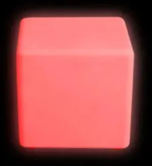 Colour Changing LED Stool - Large 40 x 40 x 40 cm   Adaptor