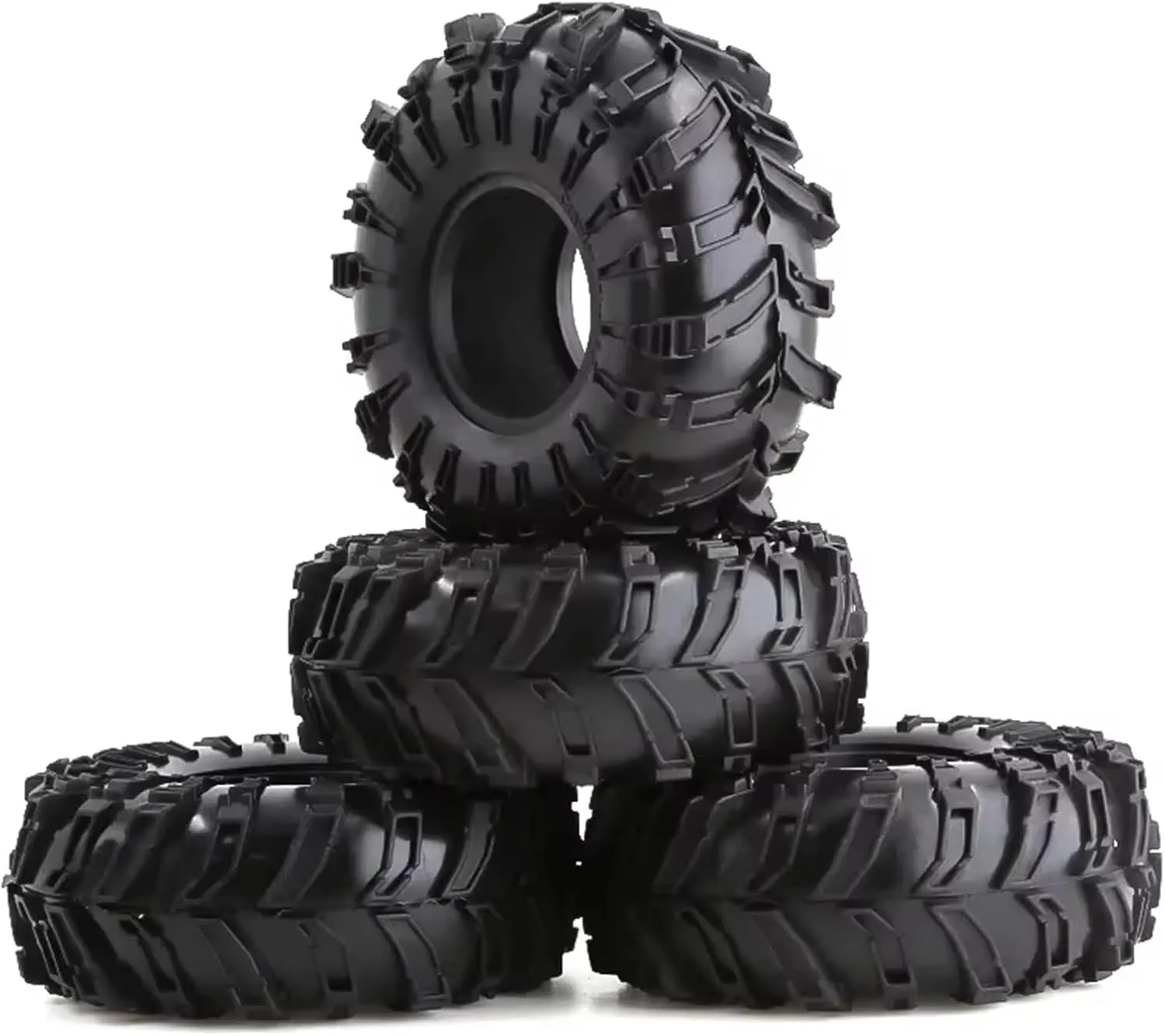 Compatible with Axial SCX10 90046 AXI03007 TRX4 for Redcat Gen8 1:10 RC Crawler Car 4PCS 118 MM 1.9" Rubber Tyres Wheel Tires RC Wheel Tires
