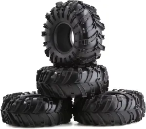 Compatible with Axial SCX10 90046 AXI03007 TRX4 for Redcat Gen8 1:10 RC Crawler Car 4PCS 118 MM 1.9" Rubber Tyres Wheel Tires RC Wheel Tires