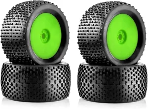 Compatible with HPI for HSP for Bazooka for Camper 140mm Off Road Buggy Tires Wheel 17mm Hex Hubs for 1/8 RC for Racing Car 4WD RC Tire RC Wheel Tires(Color2)