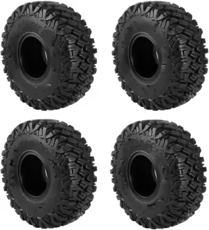 Compatible with Trxs TRX4 D90 for Axial SCX10 90046 II III for Redcat 1/10 RC Crawler Car 4pcs 120mm 1.9 Rubber Tire Wheel Tyre RC Wheel Tires