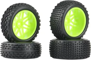 Compatible with Wltoys 144001 124019 104001 12428 for HSP 1/10 1/12 1/14 Off Road for Buggy RC Car Parts 4Pcs 86mm Tires Wheel Tyre RC Wheel Tires