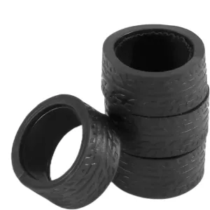 Compatible with Wltoys K969 K989 P929 for Iw04M for AWD Iw02 for Mini-Z D Q 1/28 RC Drift for Racing Car 4Pcs Rubber Tyre Tires Wheel RC Car Parts