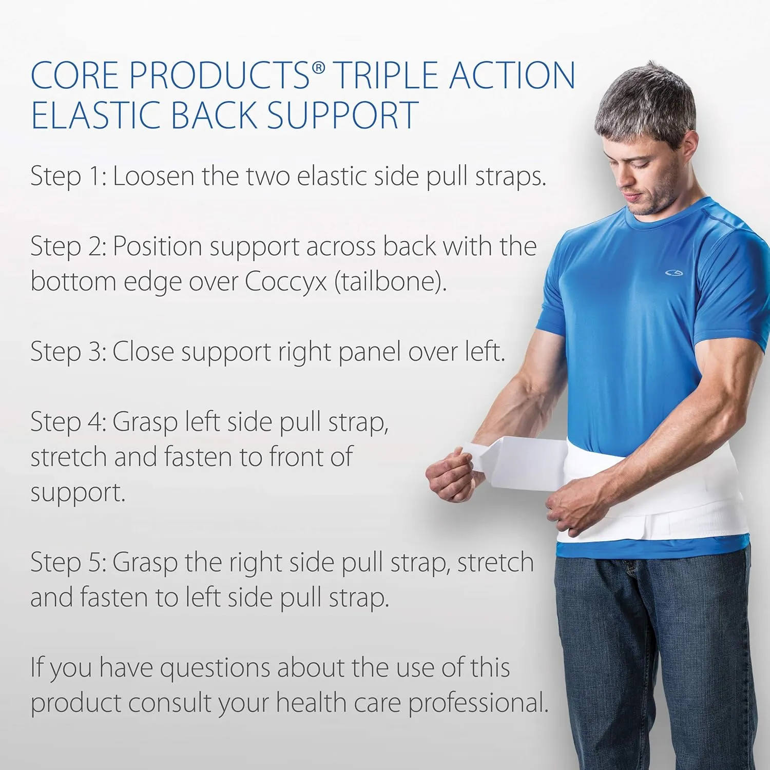 Core Products Triple Action Elastic Back Support - 3XLarge