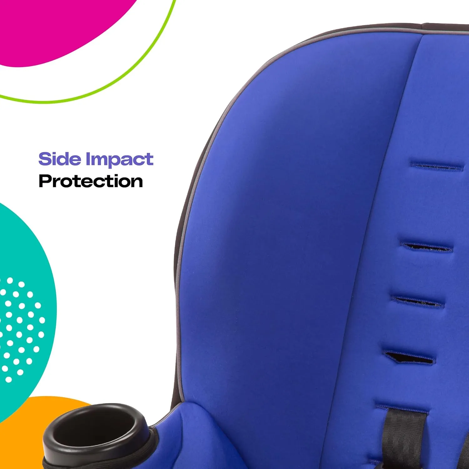 Cosco Onlook 2-in-1 Convertible Car Seat, Rear-Facing 5-40 pounds and Forward-Facing 22-40 pounds and up to 43 inches, Vibrant Blue