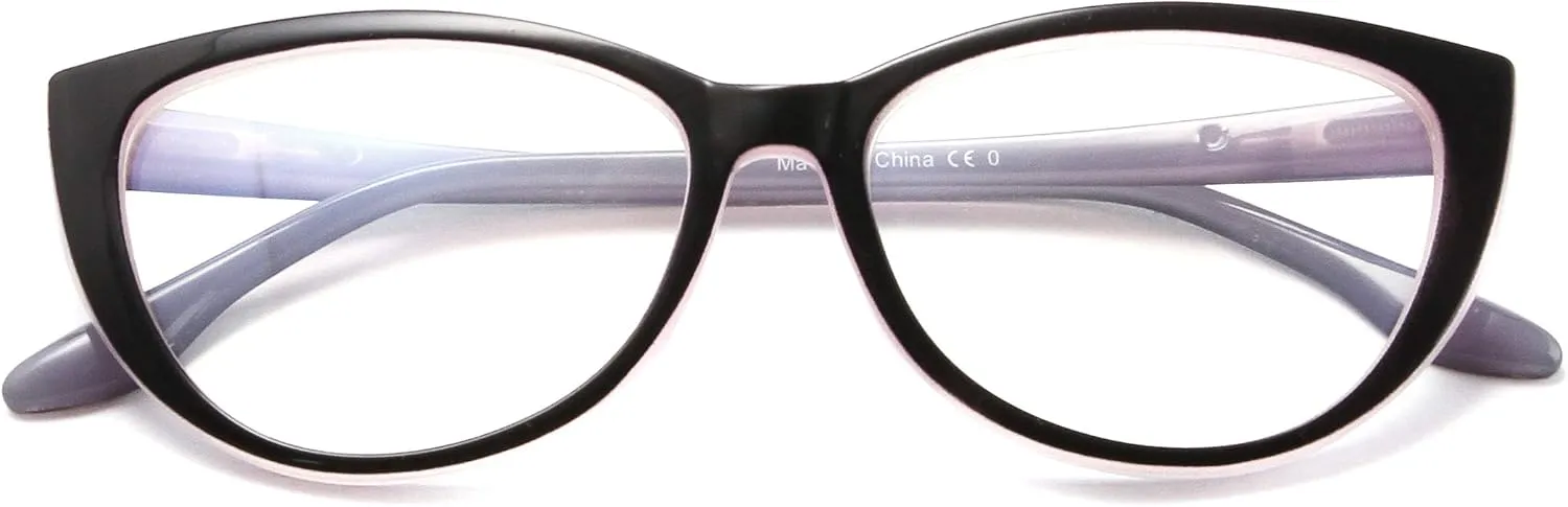 CRGATV 3 Pack Reading Glasses Blue Light Blocking Stylish Cat Eye Computer Readers Anti Eyestrain & Glare for Women