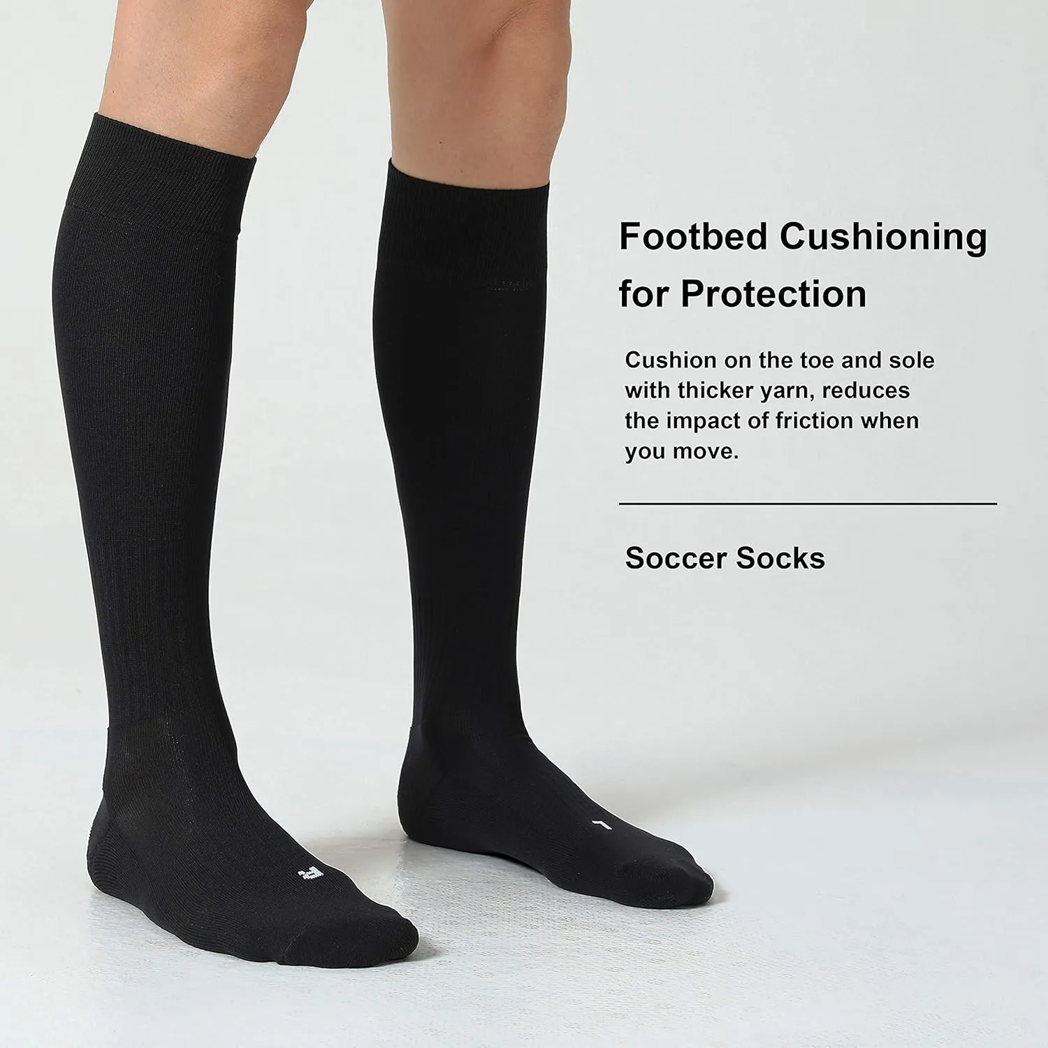 CS CELERSPORT 2/3 Pack Soccer Softball Baseball Socks for Youth Kids Adult Multi-Sport Compression Socks