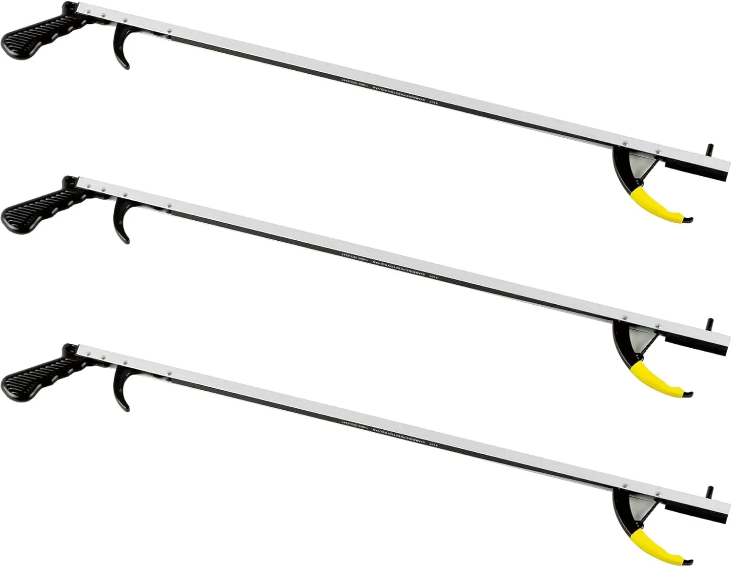 Cubii Health Reacher, Standard, 26", Reacher Tool, Lightweight Trash Picker Grabber & Garden Nabber, Handy Aluminum Picker Up Tool & Reaching Claw, Portable Reaching Assist & Dressing Tool, 3/PK