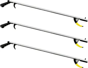 Cubii Health Reacher, Standard, 26", Reacher Tool, Lightweight Trash Picker Grabber & Garden Nabber, Handy Aluminum Picker Up Tool & Reaching Claw, Portable Reaching Assist & Dressing Tool, 3/PK