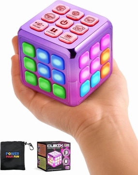 Cubik LED Metallic Toy - Pink/Purple