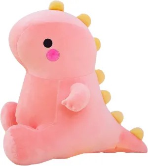 Cute Dinosaur Plush Toys, Fat Dinosaur Stuffed Animals Toys Dolls, Dinosaur Plush Toy Soft Stuffed Animal Dino Plushies Doll Cute Birthday Gifts for Kids Girls Boys (Pink,19in)