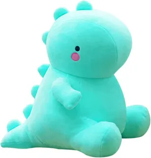 Cute Dinosaur Plush Toys, Fat Dinosaur Stuffed Animals Toys Dolls, Soft Plush Stuffed Animal Dino Plushie, Birthday Gifts for Kids Girls Boys Light Blue 12 inch