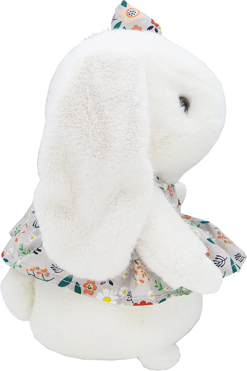 Cute Field Rabbit Stuffed Animals, Standing Lop Eared Rabbit, Cute Bunny in a Floral Dress a Gift for Boys and Girls