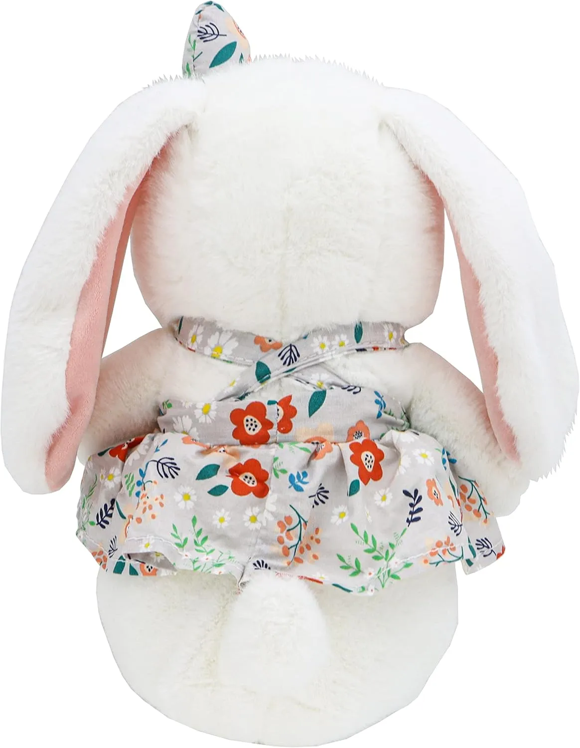 Cute Field Rabbit Stuffed Animals, Standing Lop Eared Rabbit, Cute Bunny in a Floral Dress a Gift for Boys and Girls