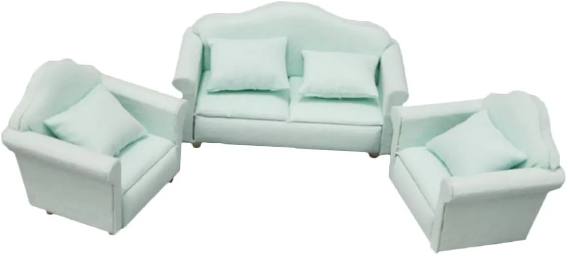 Cute Mini Furniture Sofa Perfect for Kids Mini Toy 1:12 Scale Throwing Pillow Room Decor Accessory