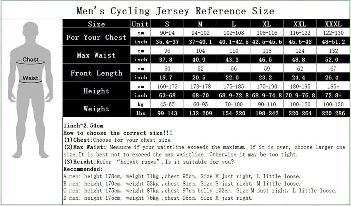 Cycling Jersey Men Full Zip Bike Shirt Racing Top Bicycle Clothing
