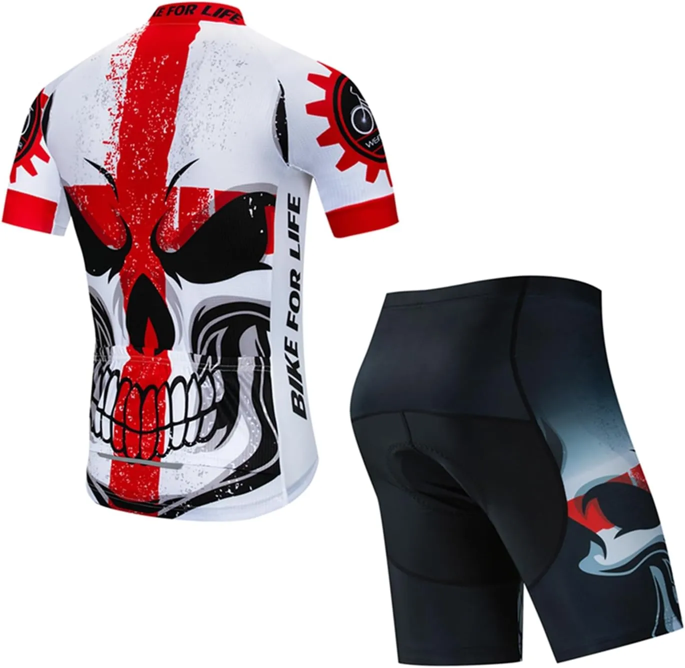 Cycling Jersey Men Full Zip Bike Shirt Racing Top Bicycle Clothing
