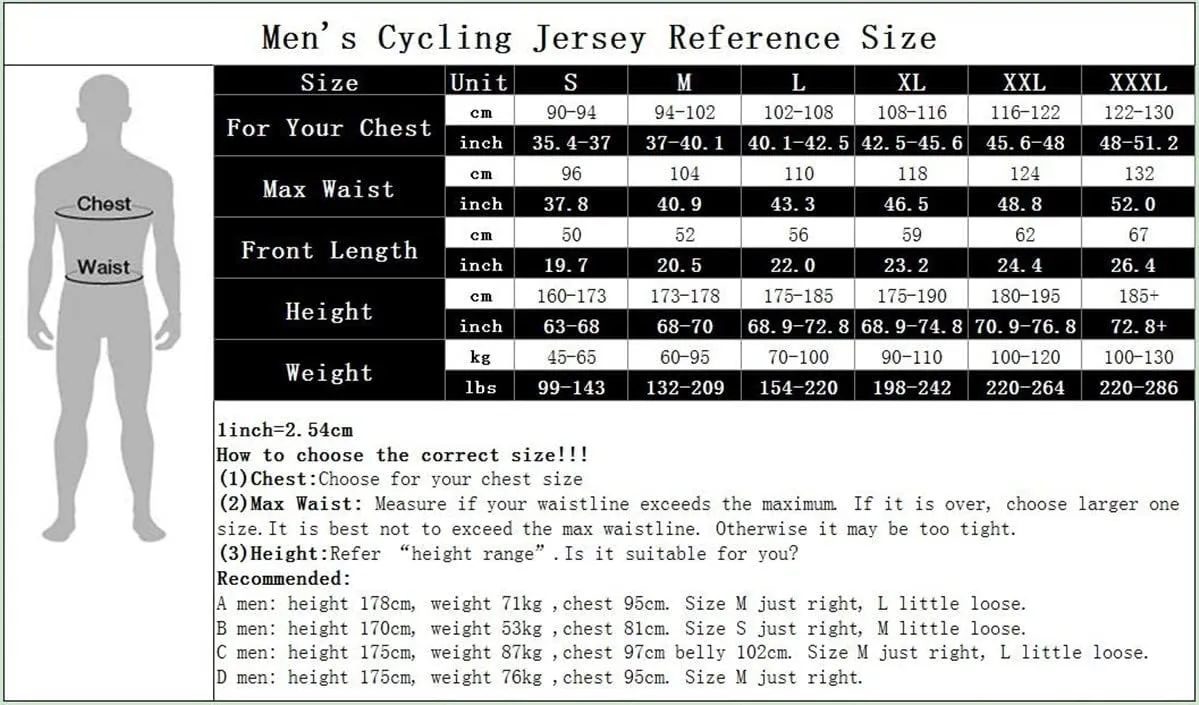 Cycling Jersey Men Full Zip Bike Shirt Racing Top Bicycle Clothing