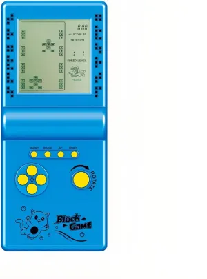 CZT Nostalgic Cube Game Console Big Screen Built-in Retro 999 in 4 Block Game Indoor/Outdoor Handheld Console Portable Electronic Brick Games Children/Students/Boyfriends