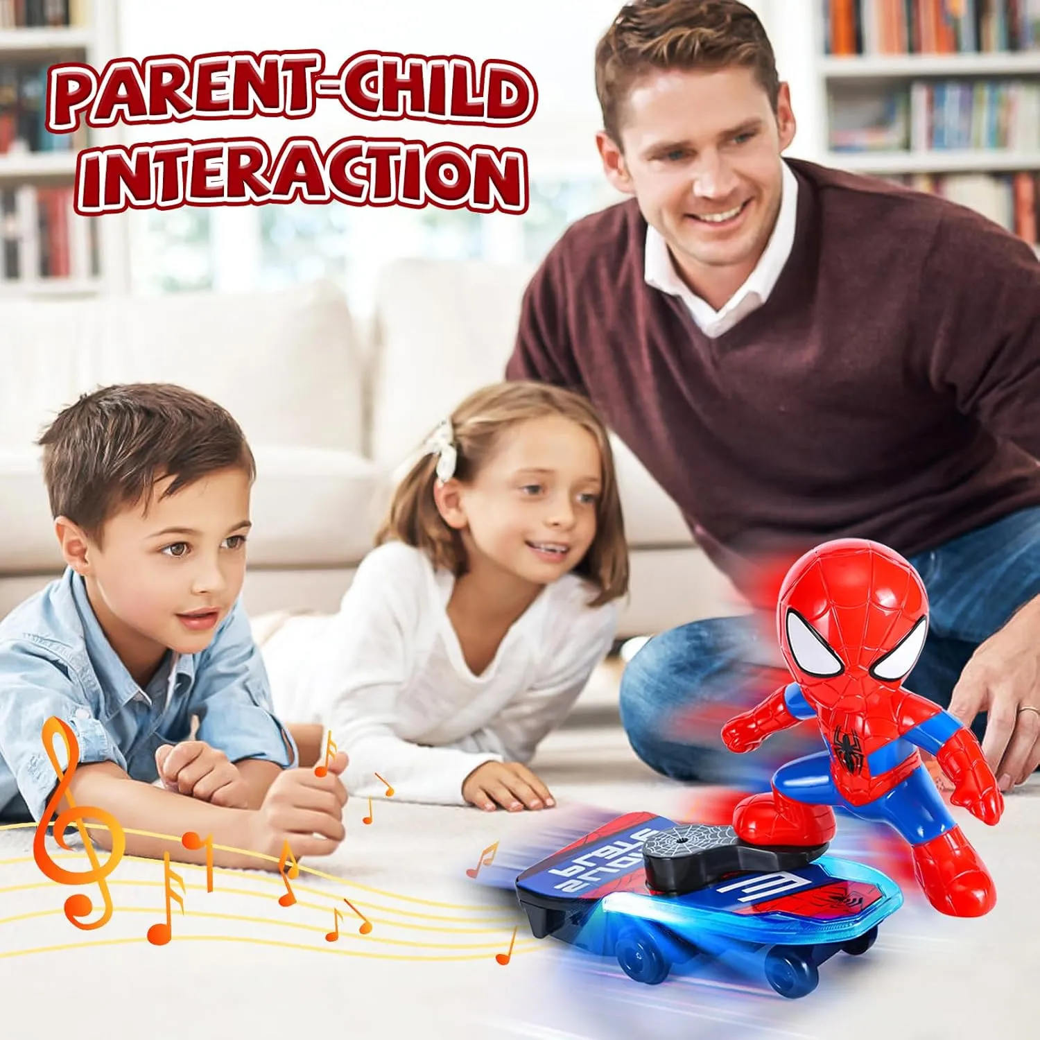 Dancing Kids Toys for Boys 4-6 Years Old, Spin Robot Toys with Colorful Flashing Lights & Music, Interactive Toddler Kids Gifts Toy for 3-8 Years Old Boys