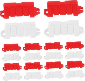 DECHOUS Racing Track Barrier Set 60pcs Mini Traffic Road Block Toy Drift Race Road Props for Boys and Girls