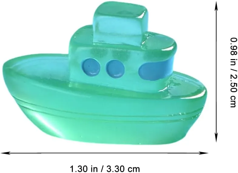 Decor 30 Pcs Resin Crafts Accessories Tiny Boat Ornaments Double Layer Miniature Landscaping Boat Supplies Suite Decorate Desktop Model Rural Crafts Miniature Boats