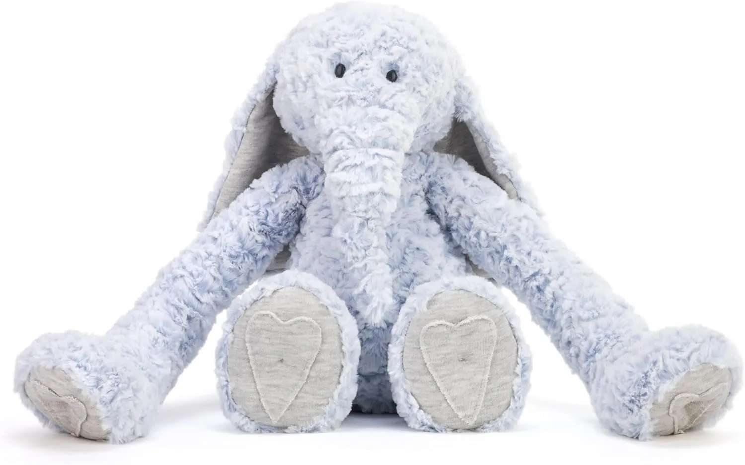 DEMDACO Heartful Hugs Elephant Lilac 17.5 Inch Weighted Childrens Plush Stuffed Animal