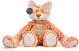DEMDACO Heartful Hugs Fox Orange 17.5 Inch Weighted Childrens Plush Stuffed Animal