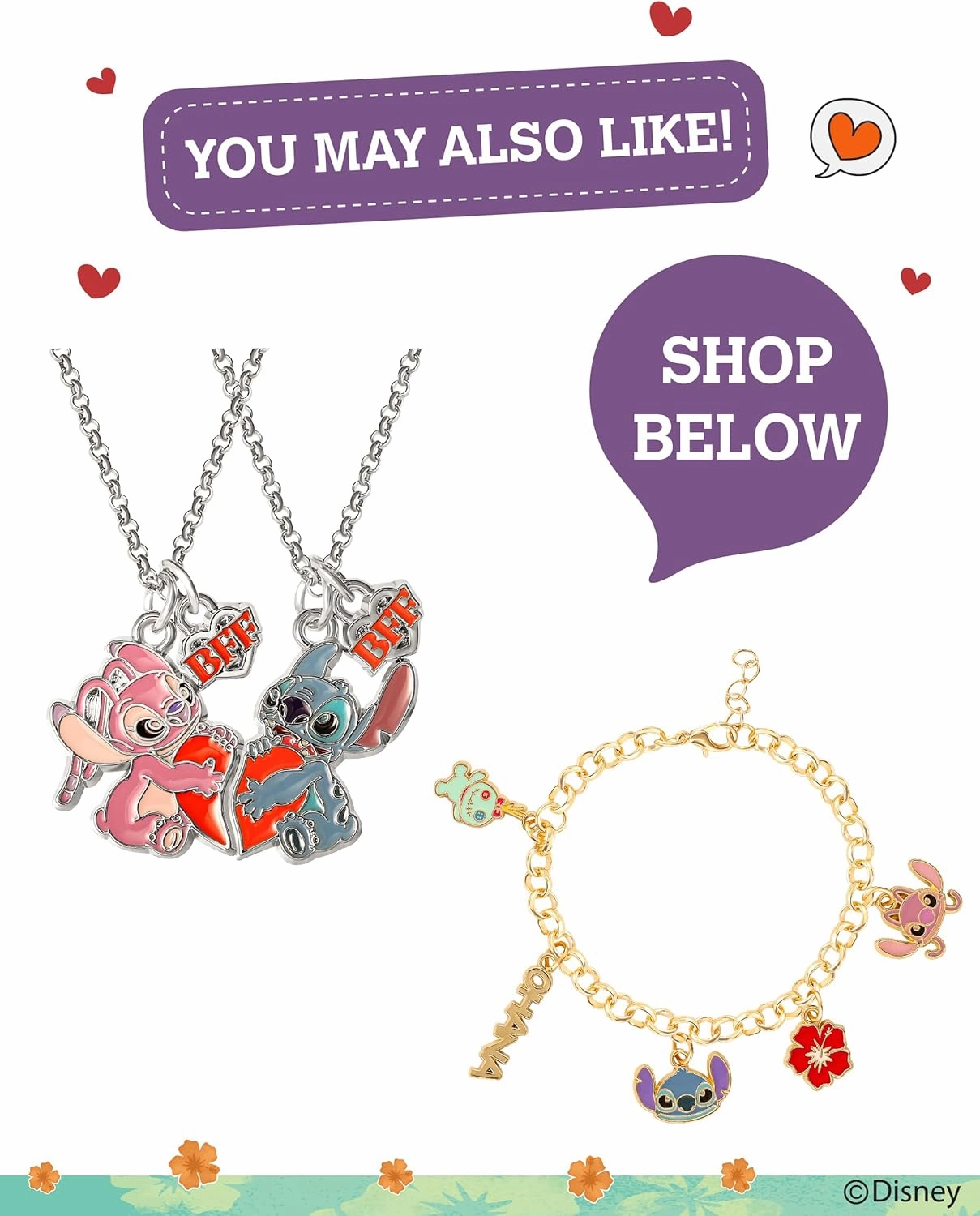 Disney Lilo & Stitch Hoop Earrings for Women – Officially Licensed Enamel and Silver Flash-Plated Stitch Dangle Earrings