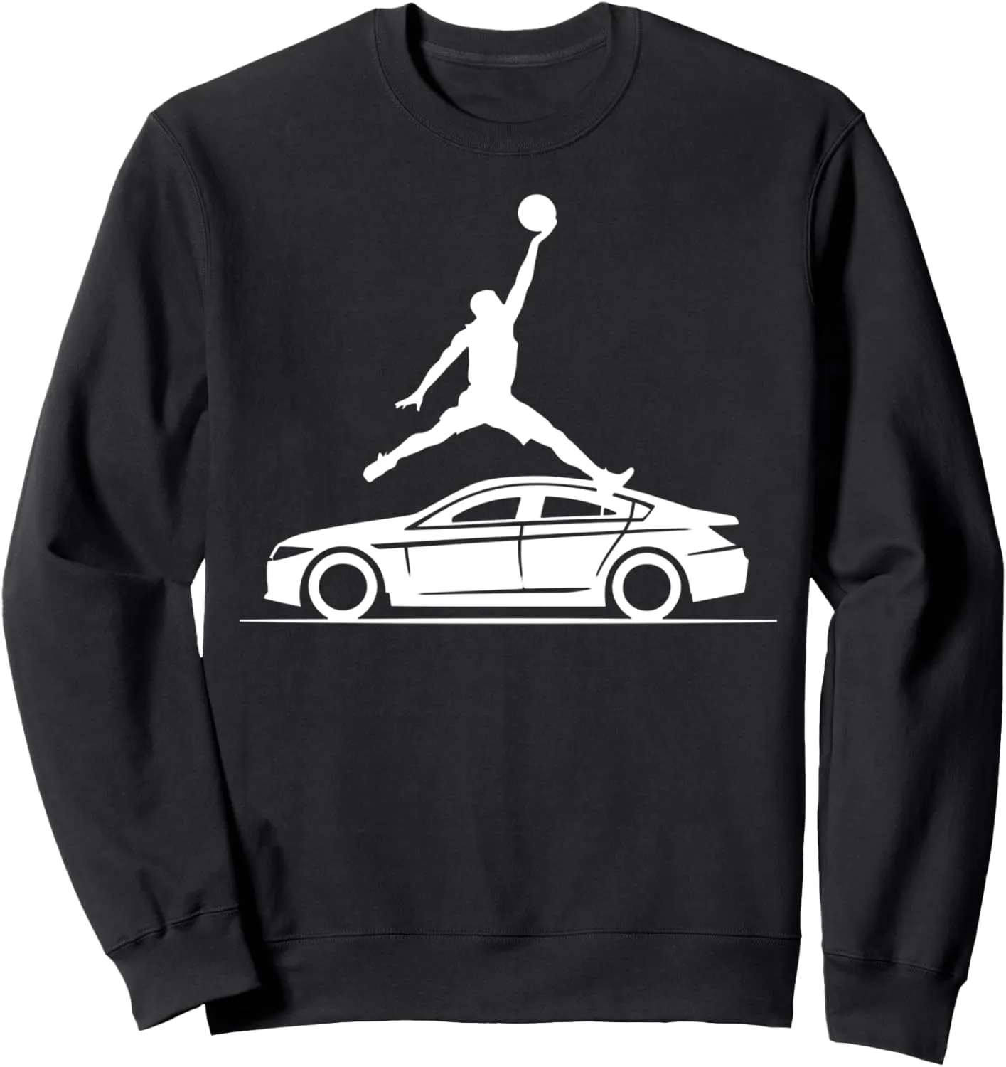 Dunking Over A Car Dunk Champion Sweatshirt